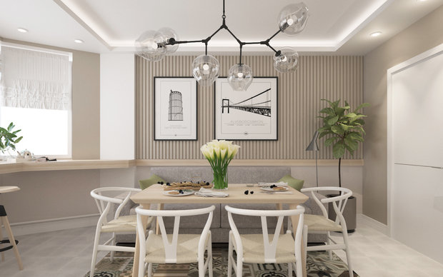 Фотография: Кухня и столовая в стиле Современный, Скандинавский, Квартира, Проект дня, Московская область, Балашиха, Ольга Погорелова, Панельный дом, 2 комнаты, 40-60 метров, П-44ТМ – фото на INMYROOM