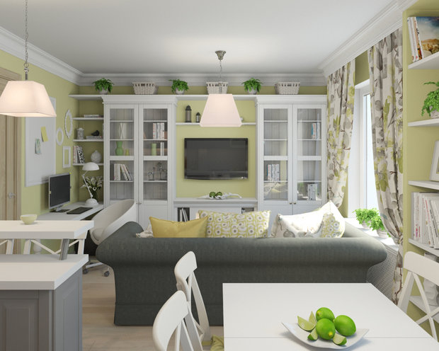 Фото из портфолио Двухкомнатная квартира в скандинавском стиле – фотографии дизайна интерьеров на INMYROOM