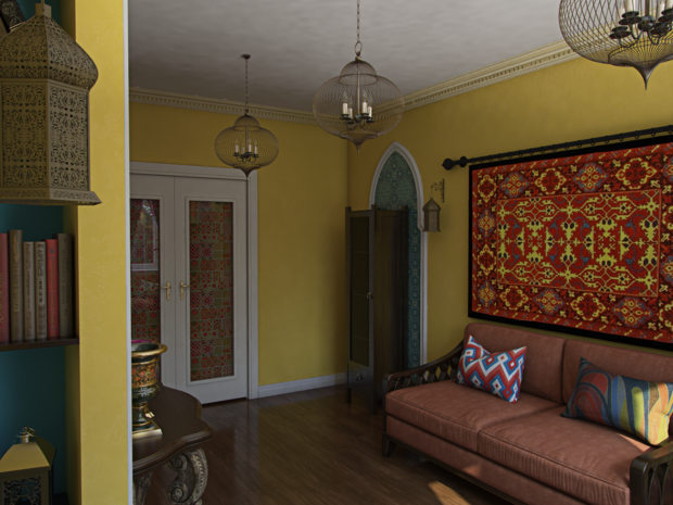 Фотография: Гостиная в стиле Восточный – фото на INMYROOM