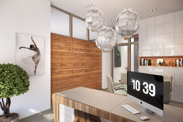 Фото из портфолио Офис в БЦ Poklonka Place – фотографии дизайна интерьеров на INMYROOM