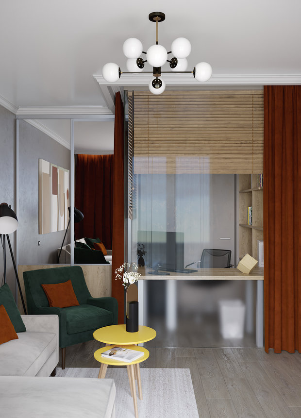 Фотография: Гостиная в стиле Современный, Проект недели, ПРЕМИЯ INMYROOM – фото на INMYROOM