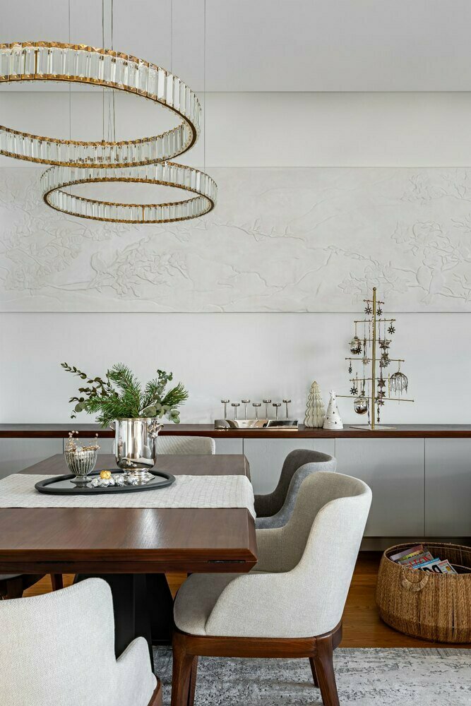 Фотография: Кухня и столовая в стиле Современный, Декор и DIY, Проект дня, Москва, Татьяна Иванова, 3 комнаты, 60-90 метров, Рождество, комфортный интерьер, декор новогодний – фото на INMYROOM