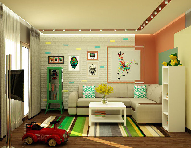 Фото из портфолио Детский этаж в доме – фотографии дизайна интерьеров на INMYROOM