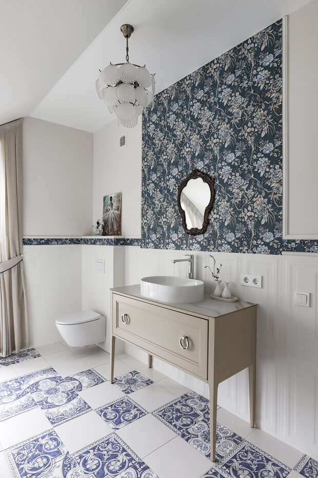 Фотография: Ванная в стиле Классический, Современный, Квартира, Проект дня, Дом и дача, Кирпичный дом, 4 и больше, Более 90 метров, Уфа, Башкортостан, Лилия Ханова – фото на INMYROOM