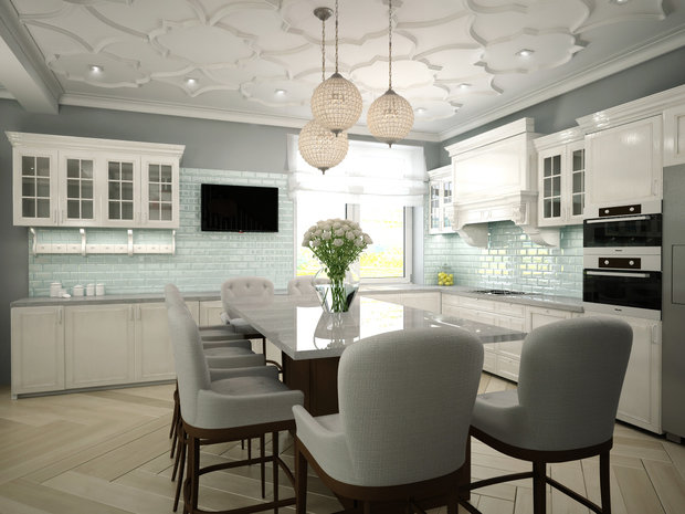 Фото из портфолио Американская классика в поселке "Европа" – фотографии дизайна интерьеров на INMYROOM