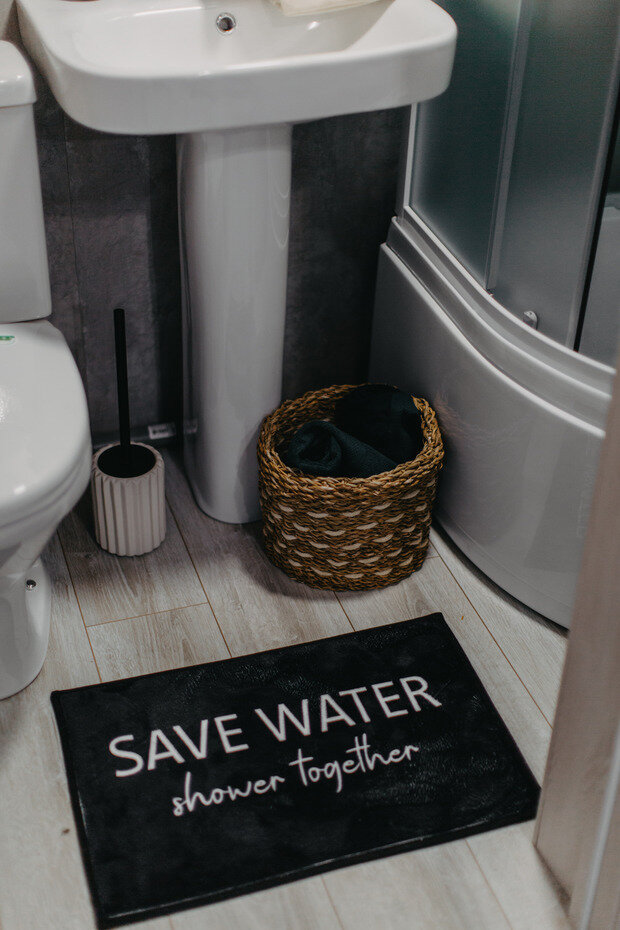 Фотография: Ванная в стиле Скандинавский, Современный, Студия, Дом, Минимализм, Проект недели, Дача, Дом и дача, до 40 метров, Истра – фото на INMYROOM