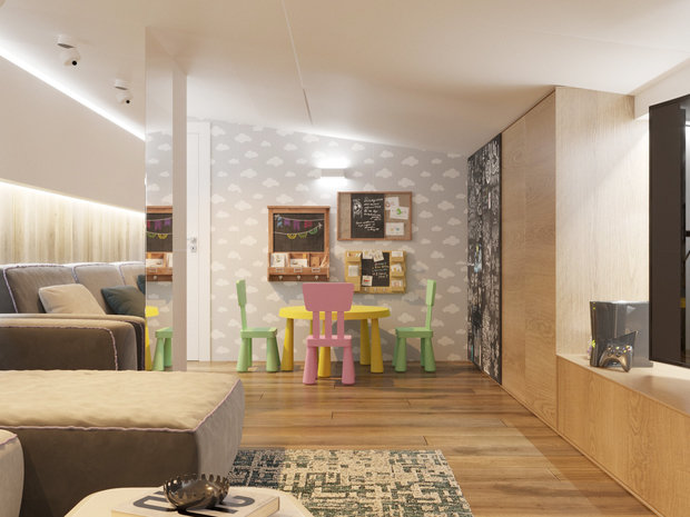 Фото из портфолио Дом в Лапино 3-ий, 4-ый этажи, цоколь – фотографии дизайна интерьеров на INMYROOM