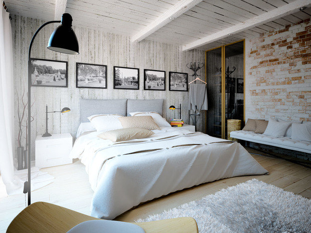 Фотография: Спальня в стиле Скандинавский, Квартира, Дом, Дома и квартиры, Проект недели – фото на INMYROOM
