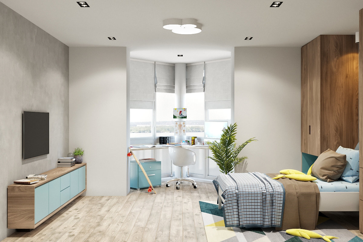 Фотография: Детская в стиле Современный, Квартира, Проект недели, Эко, Монолитный дом, 3 комнаты, 60-90 метров, Днепропетровск, PARA Studio – фото на INMYROOM