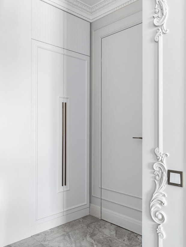 Фотография: Прихожая в стиле Классический, Современный, Квартира, Проект дня, Москва, Монолитный дом, 1 комната, 40-60 метров, Алина Мурашова – фото на INMYROOM