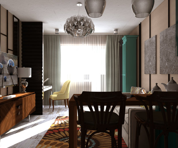 Фото из портфолио Клуб одиноких людей – фотографии дизайна интерьеров на INMYROOM