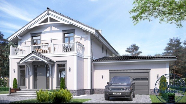 Фото из портфолио Двухэтажный коттедж с террасой – фотографии дизайна интерьеров на INMYROOM