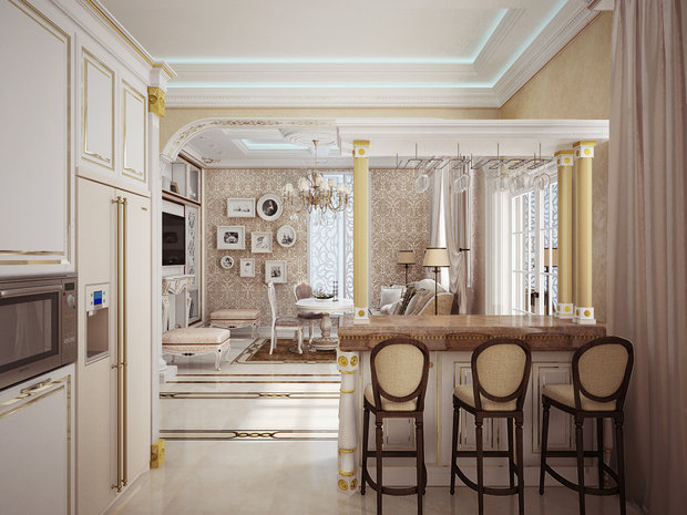 Фото из портфолио Столовая в классическом стиле – фотографии дизайна интерьеров на INMYROOM