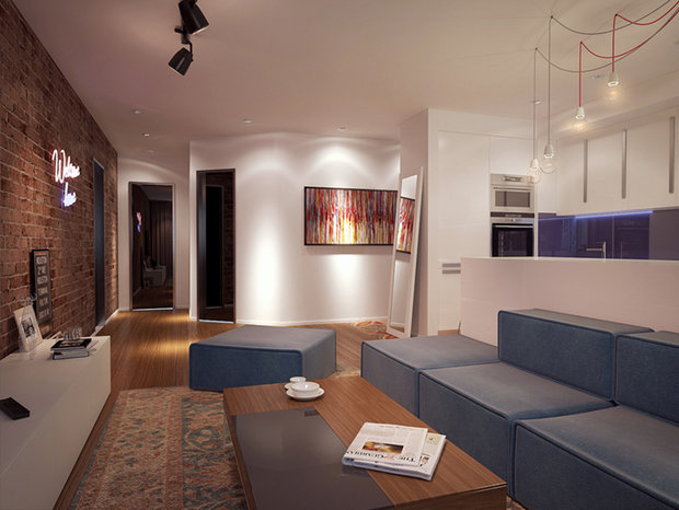 Фото из портфолио Холостятский Loft. Город Пермь. – фотографии дизайна интерьеров на INMYROOM