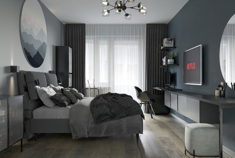 Квартира для холостяка, 60м2