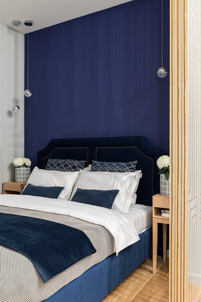 Фотография: Спальня в стиле Современный, Малогабаритная квартира, Квартира, Студия, Проект недели, Санкт-Петербург, Кирпичный дом, 40-60 метров, Interior Design by Margo, Маргарита Мережнюк – фото на INMYROOM