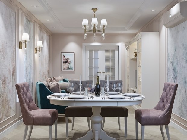 Фото из портфолио Лёгкая классика с яркими акцентами – фотографии дизайна интерьеров на INMYROOM