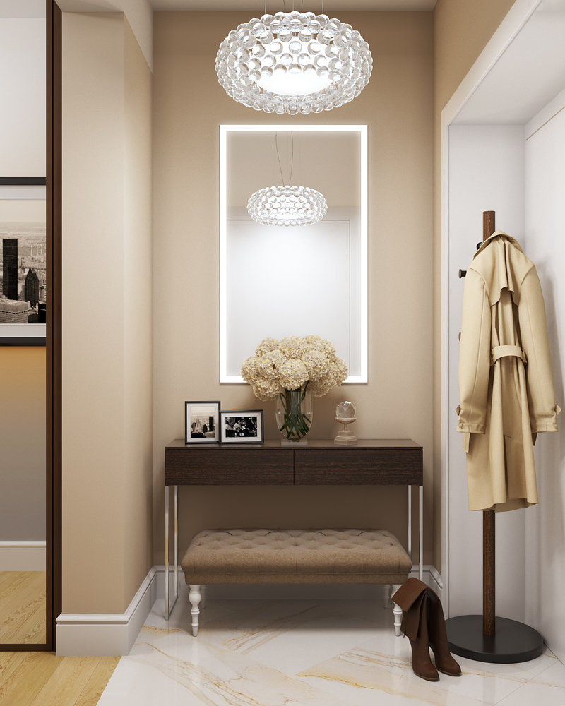 Фотография: Прихожая в стиле Современный, Квартира, Проект дня, Москва, Студия 3.14, Сталинка, 3 комнаты, 60-90 метров, Марина Козлякова – фото на INMYROOM