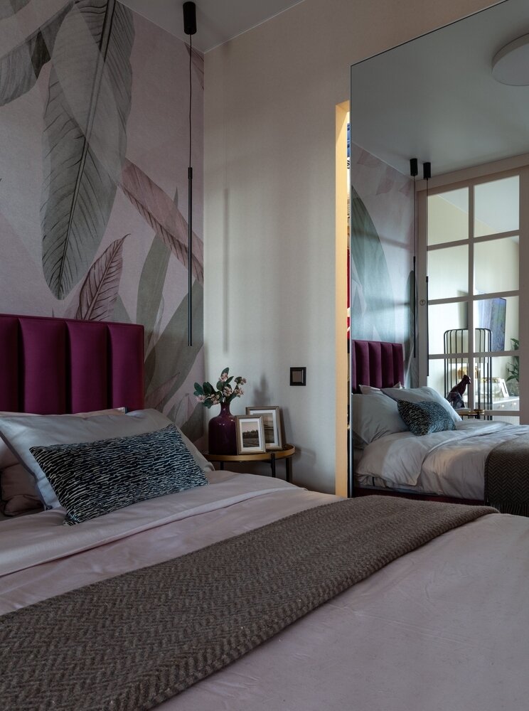 Фотография: Спальня в стиле Современный, Квартира, Проект недели, Новосибирск, 2 комнаты, 40-60 метров, Алиса Гринева – фото на INMYROOM Фотография: Спальня в стиле Современный, Квартира, Проект недели, Новосибирск, 2 комнаты, 40-60 метров, Алиса Гринева – фото на INMYROOM