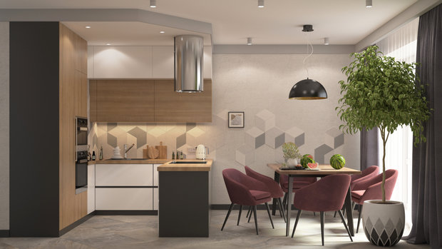 Фото из портфолио ЖК Sreda 59 кв.м г.Москва – фотографии дизайна интерьеров на INMYROOM