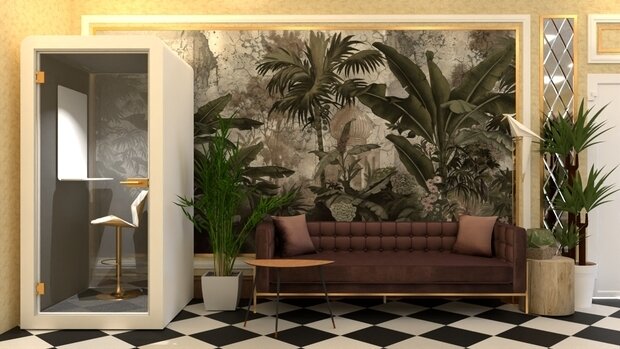 Фото из портфолио Офисное помещение 800 кв.м, г.Москва, вариант в стиле ар-деко – фотографии дизайна интерьеров на INMYROOM