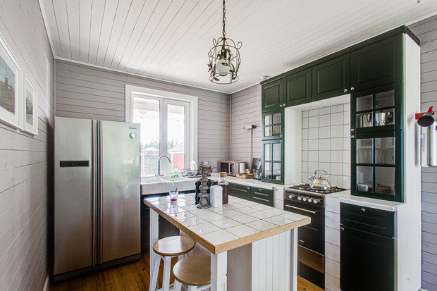 Фотография: Кухня и столовая в стиле Прованс и Кантри, Скандинавский, Дом, Проект недели, Дача, Дом и дача, Истринский район, 4 и больше, Более 90 метров, Ксения Налетова – фото на INMYROOM