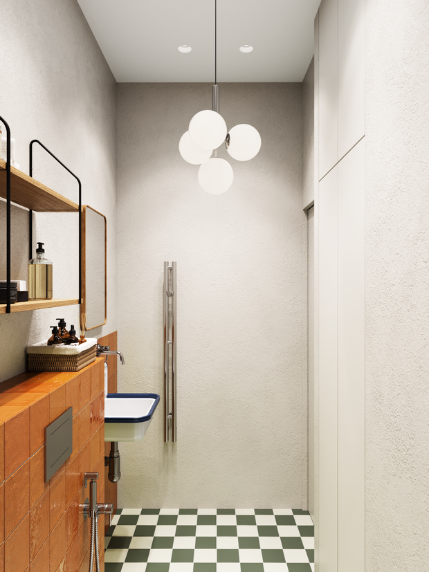 Фотография: Ванная в стиле Скандинавский, Современный, Эклектика, Квартира, Проект недели, Москва, 4 и больше, Более 90 метров, DSGN HUB, Винтажный – фото на INMYROOM