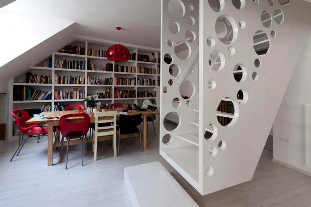 Фотография: Кабинет в стиле Лофт, Скандинавский, Архитектура, Декор, Мебель и свет, Ремонт на практике, Никита Морозов, освещение для лестницы, какую выбрать лестницу, какие бывают лестницы, прямая лестница, винтовая лестница, лестница на больцах, подвесная лестница, ограждение для лестниц, как украсить лестницу – фото на INMYROOM