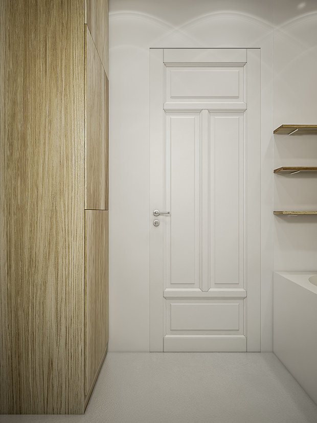 Фотография: Ванная в стиле Скандинавский, Квартира, Проект недели, Москва, 4 и больше, 60-90 метров, «Точка дизайна» – фото на INMYROOM