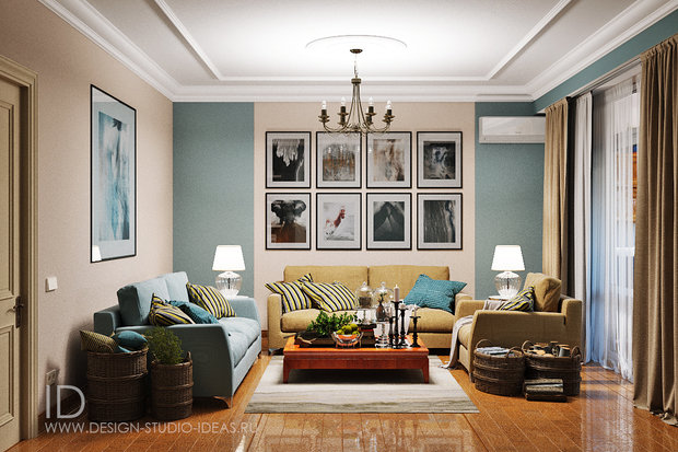 Фото из портфолио Гостиная в британском стиле – фотографии дизайна интерьеров на INMYROOM