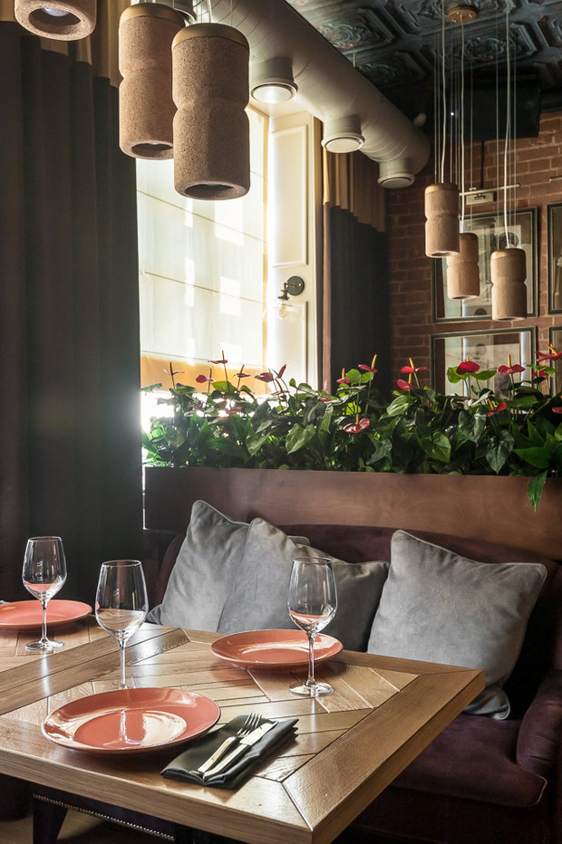 Фото из портфолио Дизайн интерьера ресторана «MEAT & WINE» – фотографии дизайна интерьеров на INMYROOM