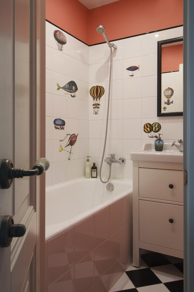 Фотография: Ванная в стиле Скандинавский, Квартира, Проект недели, Москва, Екатерина Чистова – фото на INMYROOM