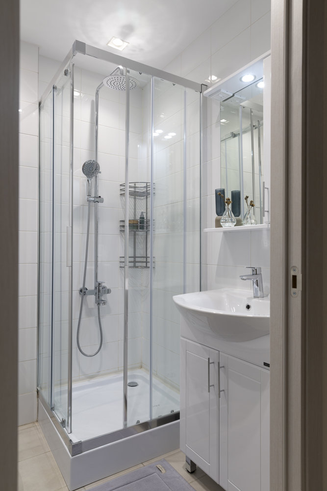 Фотография: Ванная в стиле Скандинавский, Современный, Квартира, Студия, Проект дня, 1 комната, до 40 метров, Анна Смолякова – фото на INMYROOM