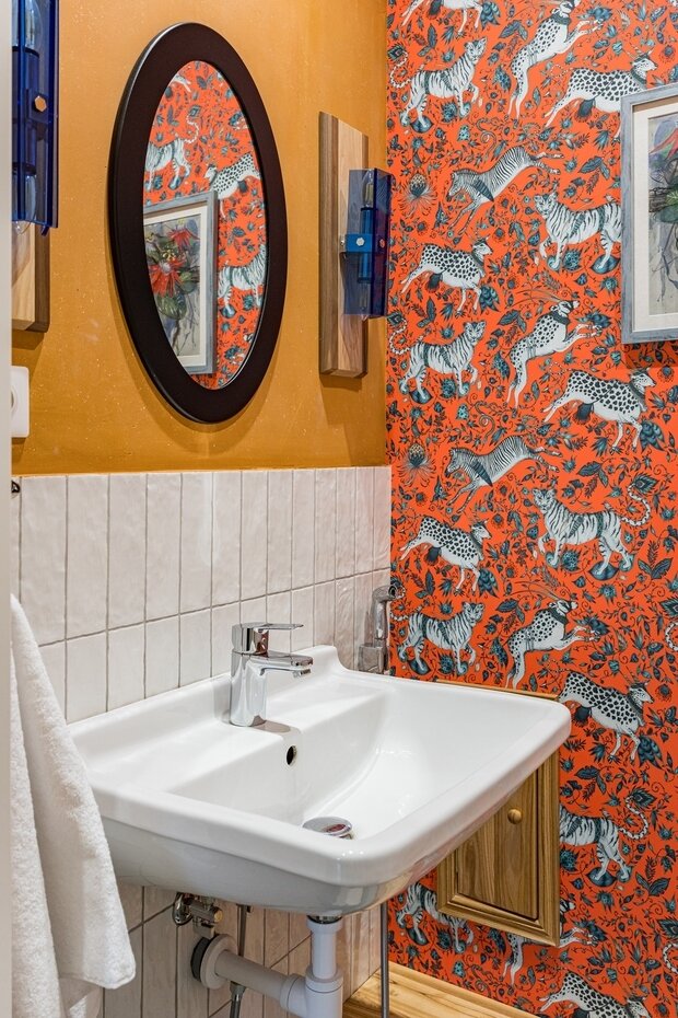 Фотография: Ванная в стиле Восточный, Эклектика, Винтажный, Квартира, Проект недели, Блочный дом, 3 комнаты, Более 90 метров, Уфа, Юлия Мусина, Александр Сафаров, PRSPKT Architects – фото на INMYROOM