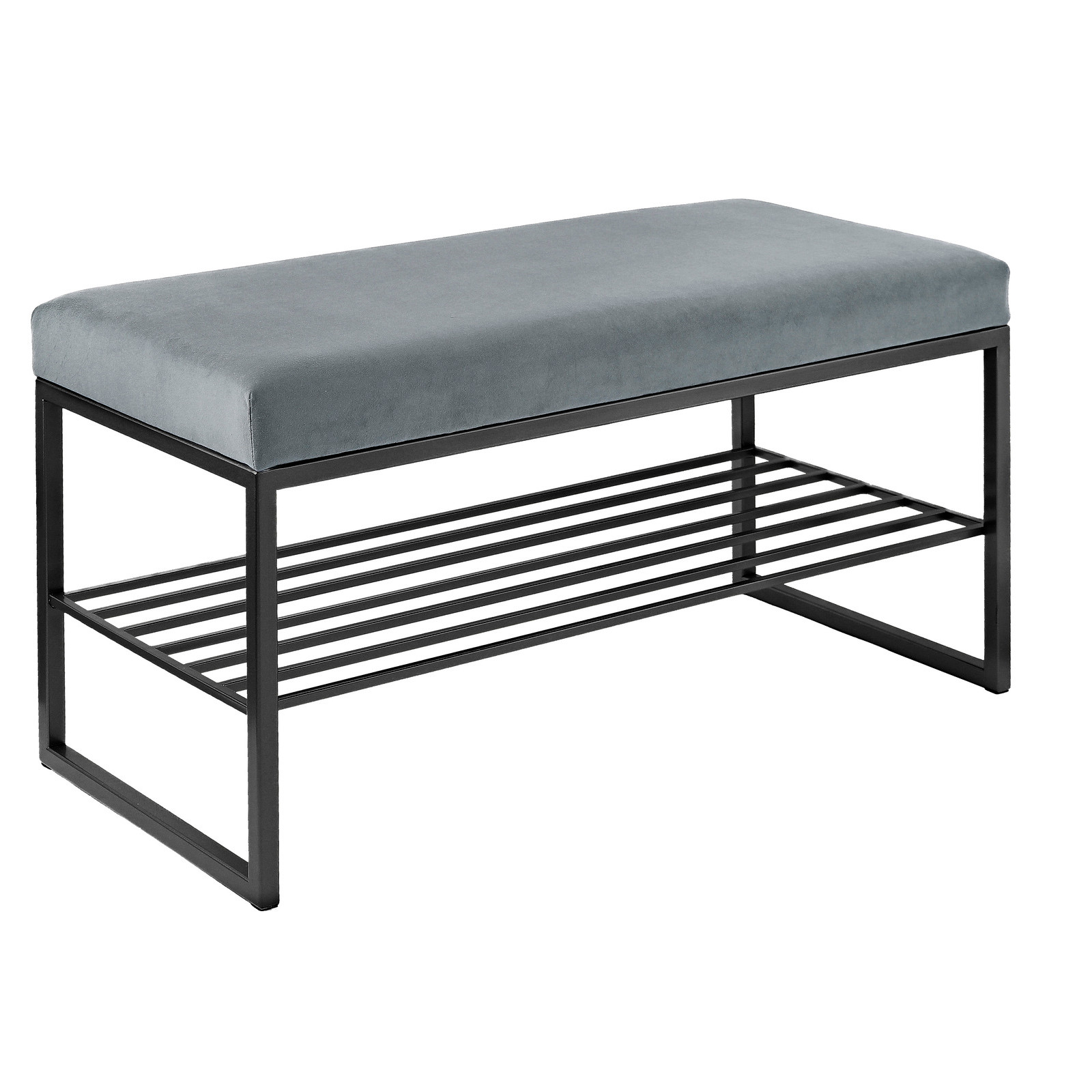 Банкетка Ruby 85 черно-серого цвета