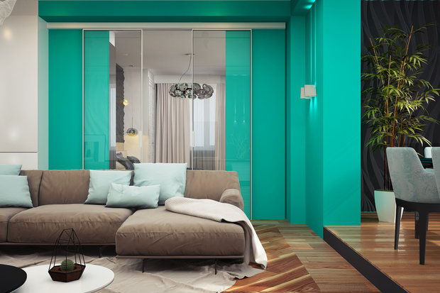 Фото из портфолио Оттенки малахита – фотографии дизайна интерьеров на INMYROOM