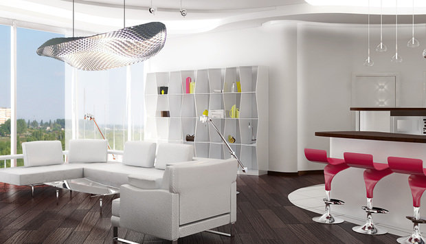 Фото из портфолио Белый минимализм – фотографии дизайна интерьеров на INMYROOM