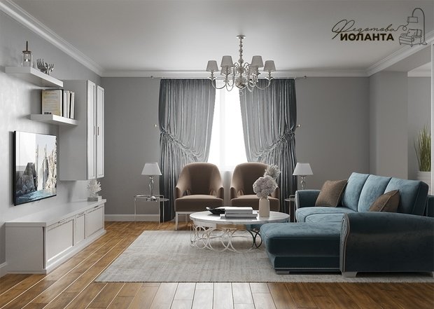 Фото из портфолио Нижневартовск проект гостиной – фотографии дизайна интерьеров на INMYROOM