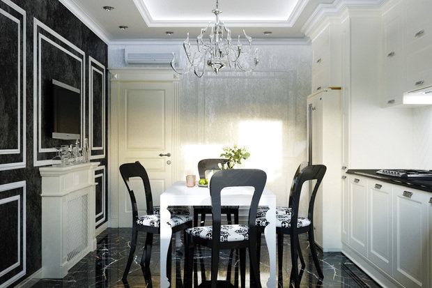 Фото из портфолио Контрасты Ар Деко для модной кухни – фотографии дизайна интерьеров на INMYROOM