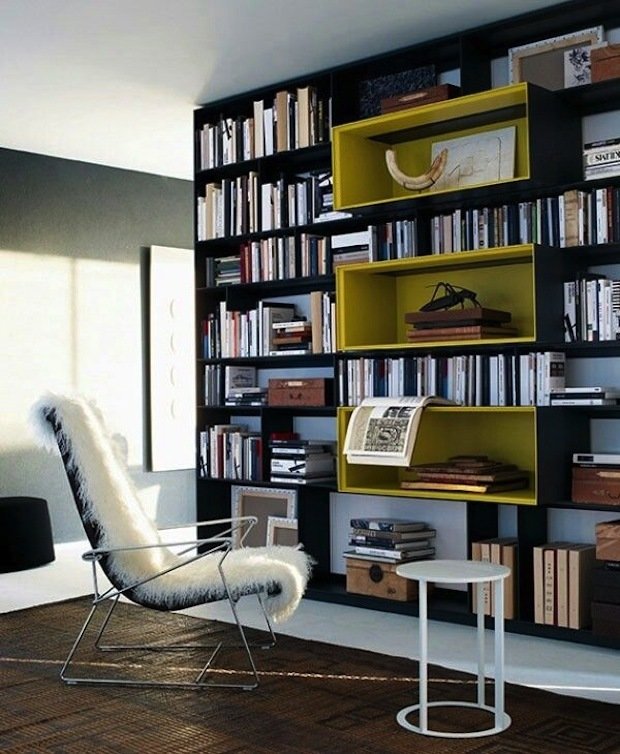 Фотография: Офис в стиле Современный, Декор интерьера, Декор дома, Библиотека – фото на INMYROOM