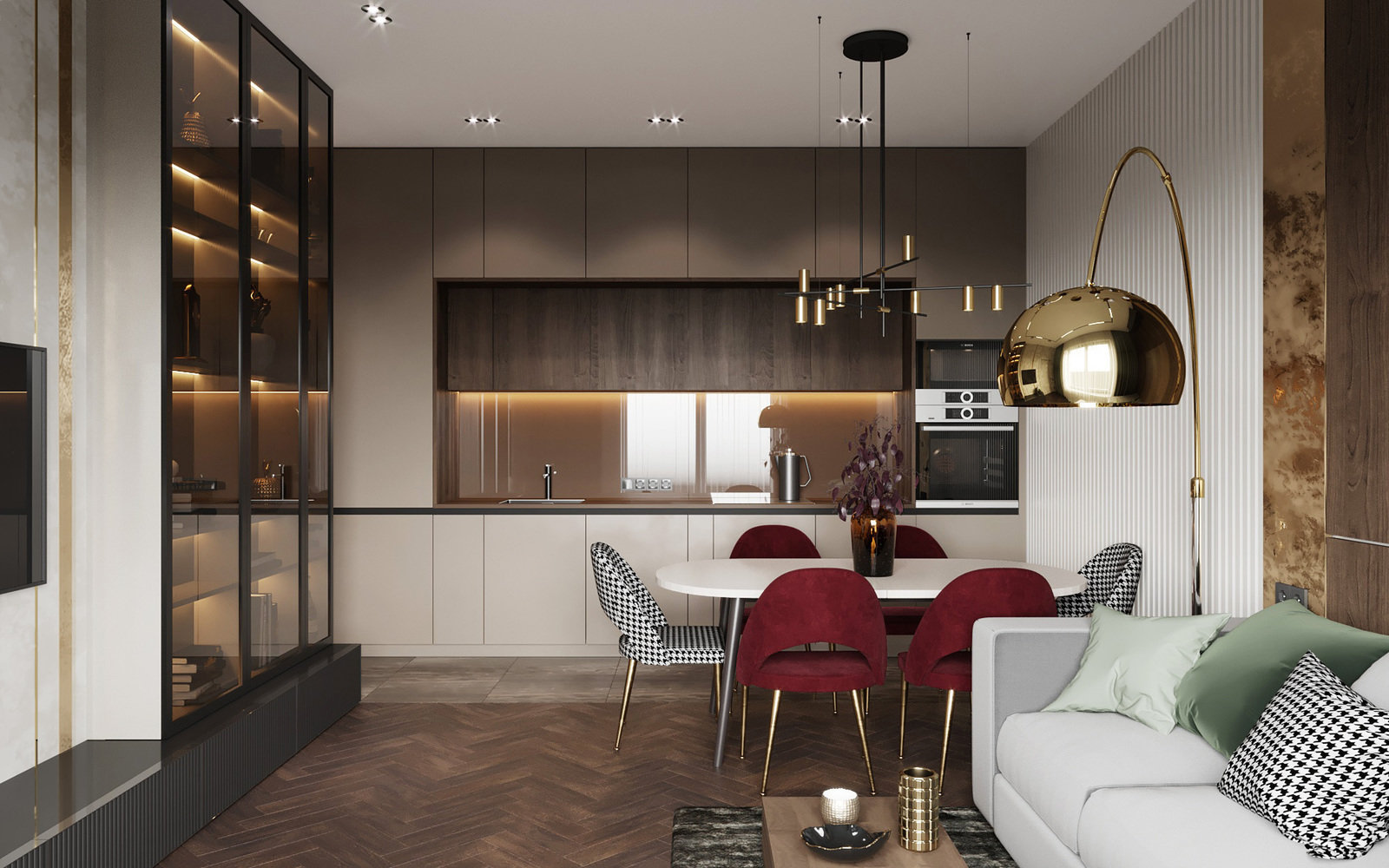 Фотография: Кухня и столовая в стиле Современный, Квартира, Проект дня, Москва, Монолитный дом, 2 комнаты, 40-60 метров, Руслан Просвирин – фото на INMYROOM Фотография: Кухня и столовая в стиле Современный, Квартира, Проект дня, Москва, Монолитный дом, 2 комнаты, 40-60 метров, Руслан Просвирин – фото на INMYROOM