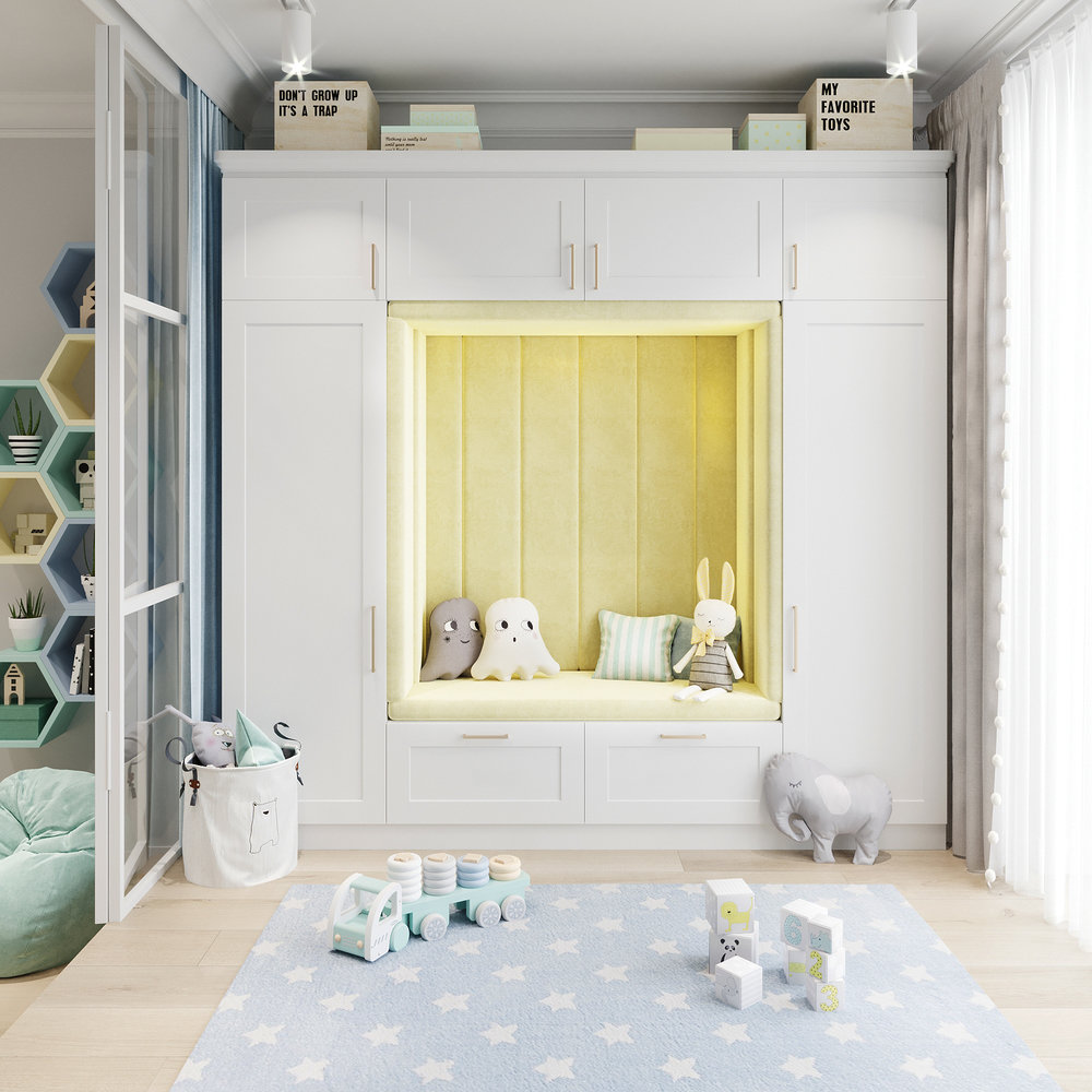 Фотография: Детская в стиле Современный, Квартира, Проект недели, Санкт-Петербург, Елена Иванова, 3 комнаты, Более 90 метров – фото на INMYROOM