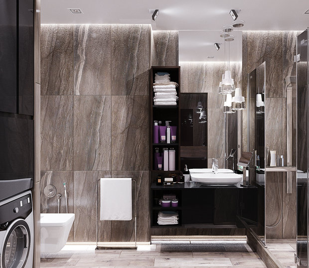 Фото из портфолио Стиль и комфорт для ванной комнаты – фотографии дизайна интерьеров на INMYROOM