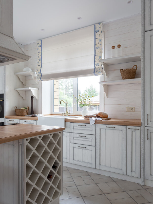 Интерьер кухни в стиле Прованс и Кантри