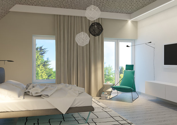 Фото из портфолио Спальня "В ритме загородной жизни" – фотографии дизайна интерьеров на INMYROOM