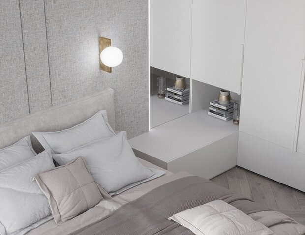 Фото из портфолио Дизайн интерьера квартиры в белом минимализме – фотографии дизайна интерьеров на INMYROOM