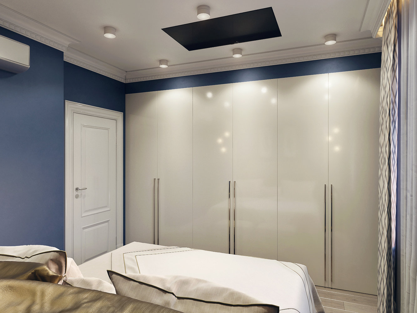 Фотография: Спальня в стиле Современный, Квартира, Проект недели, Москва, Монолитный дом, ЖК «Водный», 3 комнаты, 60-90 метров, Маргарита Фомина – фото на INMYROOM Фотография: Спальня в стиле Современный, Квартира, Проект недели, Москва, Монолитный дом, ЖК «Водный», 3 комнаты, 60-90 метров, Маргарита Фомина – фото на INMYROOM