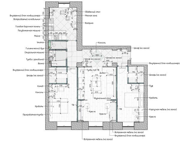 Фотография: Планировки в стиле , Современный, Квартира, Проект дня, Москва, Сталинка, 3 комнаты, Более 90 метров, Анастасия Уфимцева – фото на INMYROOM