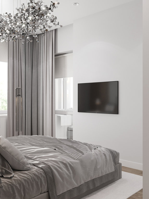 Фото из портфолио Спальня 10,9 кв.м. – фотографии дизайна интерьеров на INMYROOM