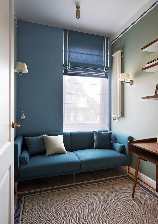 Фотография: Кабинет в стиле Классический, Современный, Эклектика, Квартира, Проект недели, Калининград, Монолитный дом, 3 комнаты, 40-60 метров, 60-90 метров, Юлиана Шлегель – фото на INMYROOM